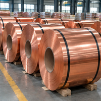 Bande de cuivre pur à température douce, bobine de cuivre, ruban de cuivre pour connexions électriques, composants industriels et traitement des métaux