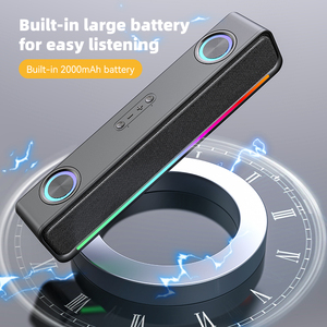 Wholesale BT358 Game <strong>Speaker</strong> for Computer <strong>PC</strong> BT Wireless <strong>Speakers</strong> Sound bar for TV Sound Bar with for TV with RGB Lights - Product Image 5