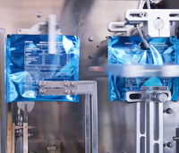 Horizontale automatische zakvul-, etiketteer-, verzegel- en verpakkingsmachine voor thee, fruit, sap, vloeibare tomatenpuree, poeder en voedsel.