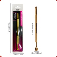 Pousse-cuticules professionnel en acier pour manucure, instrument de préparation des ongles, pour rehausser et couper les cuticules
