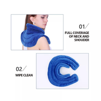Compresse Chauffante Micro-ondable avec Doublure en Peluche Douce pour Soulager les Douleurs au Cou et aux Épaules, les Tensions, le Stress et Favoriser la Relaxation Musculaire