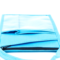 Porte-cartes de visite pour exposition Porte-passeport suspendu Portefeuille de voyage avec lanière Pochette à badge imprimée personnalisée