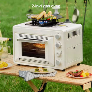 Portable 2-en-1 en acier inoxydable température de <span class=keywords><strong>gaz</strong></span> réglable allumage électronique coupe-vent pour Camping en plein air barbecue fonctionne Propane <span class=keywords><strong>Butane</strong></span> - Product Image 4