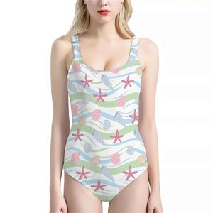 Impression à <span class=keywords><strong>la</strong></span> demande coucher de soleil <span class=keywords><strong>plage</strong></span> impression débardeur personnalisé <span class=keywords><strong>Bikini</strong></span> une pièce 2024 été mode maillot de bain <span class=keywords><strong>Micro</strong></span> Bikinis - Product Image 4