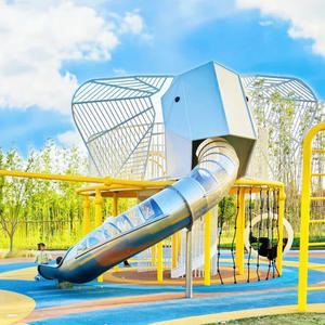 Berletyex Balançoire Ensembles Aire De Jeux En Plein Air Enfants Dinosaures Toddler Jouets Petit Parc Avion <span class=keywords><strong>Fitness</strong></span> Glissades Aire De Jeux En Plein Air - Product Image 2