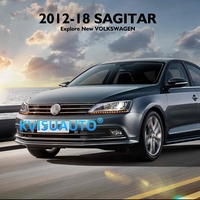 Luces de Circulación Diurna en Forma de U Fáciles de Modificar CQL, Faros Delanteros de Proyector Bi-LED, Láser G5 Liner para VW Sagitar 12-18