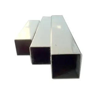 Chine Usine Standard Taille 0.3 0.6mm d'épaisseur Astm Spcc tuyaux carrés en acier galvanisé