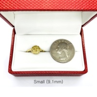 Bijoux Rainbowking Hip Hop Fashion 14k plaqué or Nugget Round Circle Ring pour hommes/femmes