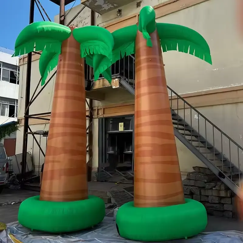Dibujos animados inflables gigantes de árbol de coco CH para publicidad, dibujos animados de modelos inflables de Venta caliente