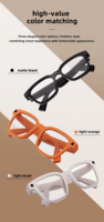 Lunettes intelligentes de traduction en temps réel par IA, connexion sans fil, caméra 8MP, verres anti-lumière, prise en charge de la traduction simultanée