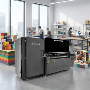 Imprimante numérique industrielle Sunthinks SC600 entièrement automatique à passage unique, solution d'impression numérique pour ligne d'emballage en carton ondulé - Product Image 2