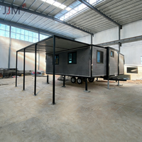Maison conteneur préfabriquée en acier extensible JJM, design moderne, pour bureau, hôtel, utilisation portable, remorque de voyage pour ferme