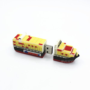 Pendrive <span class=keywords><strong>USB</strong></span> de PVC de estilo agradable, superventas, forma de barco de carga, memoria <span class=keywords><strong>USB</strong></span> de 4GB, disco <span class=keywords><strong>USB</strong></span> con forma de recipiente de carga - Product Image 4