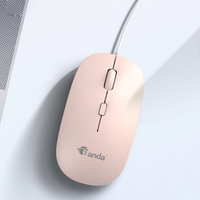 Harga Grosir Mouse Optik USB Ultra-Tipis Desain Ergonomis untuk Penggunaan Kantor & Rumah Gaya Gaming Digunakan untuk Komputer Laptop