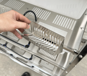 Système de soins pour petits <span class=keywords><strong>animaux</strong></span> avec 36 tiroirs, en acier inoxydable 304 moderne et luxueux, avec support pour souris et rats, système d'abreuvement, motif à pois - Product Image 3