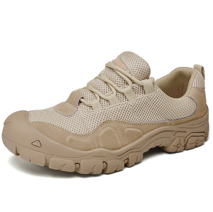 Chaussures de sport, de randonnée, d'été, de travail, d'entraînement, de course et tactiques DFS0729 en stock, noires, kaki, vertes, avec empeigne en mesh - Product Image 1