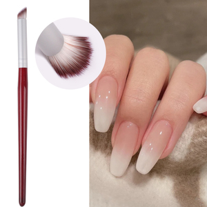Pinceau à ongles professionnel avec tête en plastique et manche en métal, outil de manucure pour la peinture au gel et à l'acrylique, idéal pour les salons de manucure - Product Image 2
