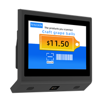 Verificador de Precios con Pantalla Táctil de 11.6 Pulgadas para Windows/Android, con Escáner de Código de Barras 2D, Mini POS con Lector de Códigos QR para Comercio Minorista