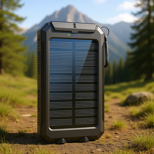 Chargeur solaire portable USB-C 10000mAh pour téléphone, utilisation en extérieur - Product Image 2