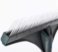 Manche télescopique Balai de gazon Brosse de nettoyage de gazon Gazon Râteau de tapis de jardin