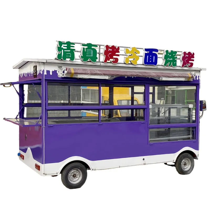 Street Roasted Chicken Food Car Food Vending Trailer Coffee Cart Kiosk Mobile Beach Juice Bar Food Truck for Sale Europe