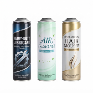 Bombe aérosol en acier avec col en tôle 57x209mm 205x804, 525ml 400ml 300ml, pour <span class=keywords><strong>nettoyant</strong></span> automobile et pulvérisateur de lubrifiant industriel - Product Image 1