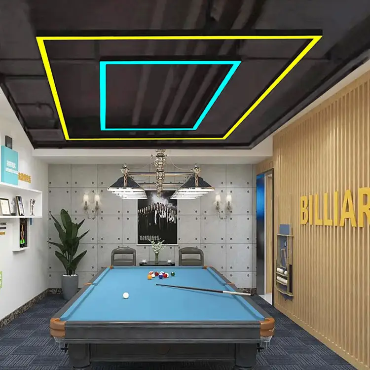 SUEZ Commercial Industrial Office Led Linear Light Suspension Hanging Lamp Aluminum Tube Light
