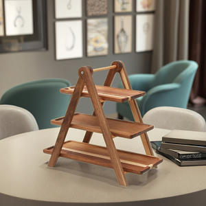Vente en gros <span class=keywords><strong>Plateau</strong></span> à 3 niveaux en bois Rectangle à 3 niveaux <span class=keywords><strong>Plateau</strong></span> à plusieurs niveaux pour ferme en bois - Product Image 5