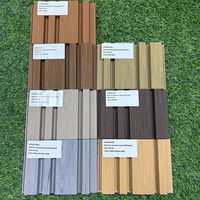 Panneau mural décoratif en WPC, bardage extérieur en bois composite pour la conception de maisons
