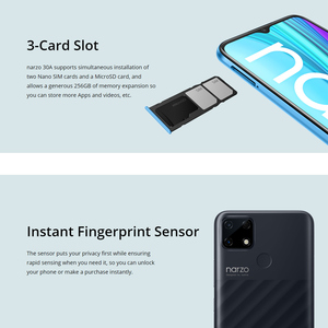 สมาร์ทโฟน <span class=keywords><strong>Realme</strong></span> <span class=keywords><strong>Narzo</strong></span> <span class=keywords><strong>30A</strong></span> รุ่น Global แรม 4GB ความจุ 64GB ชิปเซ็ต Helio G85 หน้าจอเต็ม 6.5 นิ้ว กล้องหลังคู่ AI 13MP แบตเตอรี่ 6000mAh รองรับชาร์จเร็ว 18W - Product Image 6