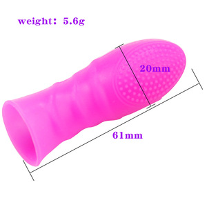Manica per dita in Silicone diteggiatura giocattoli sessuali, G-spot massaggio prostatico masturbazione Clit stimolatore per donne uomini e coppie - Product Image 6