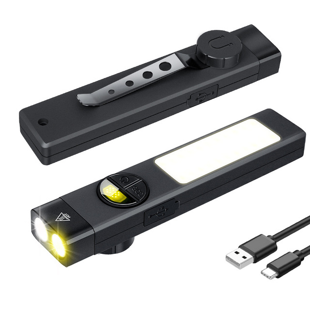 Super Bright AA LED Flashlight Aluminum Alloy USB Rechargeable 1000 Lumens IP55 Camping Portable Hand-held