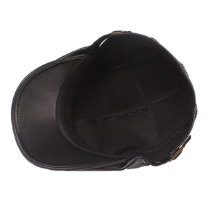 Casquette en <span class=keywords><strong>imitation</strong></span> peau de mouton bec de canard béret pour hommes chapeau décontracté d'hiver pour adultes âgés Bai Xiaoyuan 56-58CM - Product Image 5