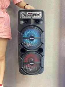 QS-222 Loa Hộp Âm Thanh Bass Tiệc Tùng Bộ Khuếch Đại Xe Đẩy Dj Bass Chuyên Nghiệp Loa Bluetooth Lớn Karaoke Kèm Micro - Product Image 3