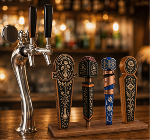 Soporte de exhibición personalizado para grifo de cerveza de cerámica/resina, ecológico, estilo sencillo, con forma a medida para bares y pubs. - Product Image 2