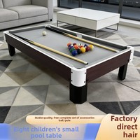 Table de billard pour enfants, mini table de billard pour la maison, billard familial pour l'intérieur, pour la relation parent-enfant, jouet pour garçons, MDF et velours tweed