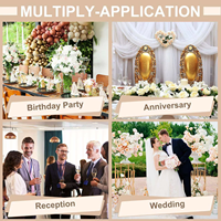 Marque de protection environnementale : Carte de table personnalisée en acier inoxydable avec impression UV pour mariage, carte de siège, cadeau de fête, logo