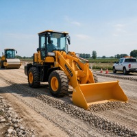 Chargeuse sur pneus diesel de 2 tonnes avec moteur Weichai, chargeuse frontale haute efficacité pour la construction et l'agriculture