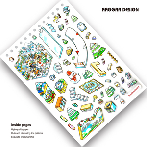 Livre d'autocollants de scènes miniatures |   Autocollants 3D pour <span class=keywords><strong>maison</strong></span> de poupée pour journalisation artistique |   Atelier magique, <span class=keywords><strong>maison</strong></span> de <span class=keywords><strong>thé</strong></span>, <span class=keywords><strong>monde</strong></span> des neiges |   Autocollants pour loisirs créatifs - Product Image 2