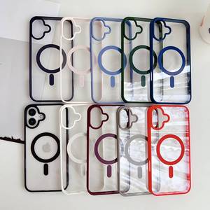 เคสโทรศัพท์มือถืออะคริลิคแม่เหล็กใสสำหรับ <span class=keywords><strong>iPhone</strong></span> 12 13 14 15 16 PRO <span class=keywords><strong>MAX</strong></span> - Product Image 1