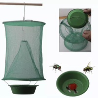 Trampa para Moscas Colgante Desechable y Ecológica para Interiores, Jaula de Red para Control de Moscas