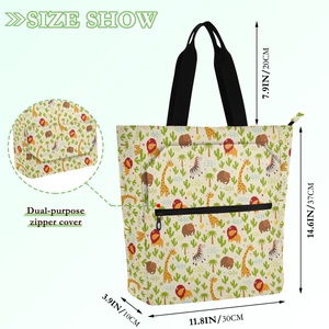 Bolsa de Mano Impermeable al Por Mayor, Productos Populares, Diseño con Logotipo Personalizado, Bolsa de Mano Grande para Libros para Niños - Product Image 2