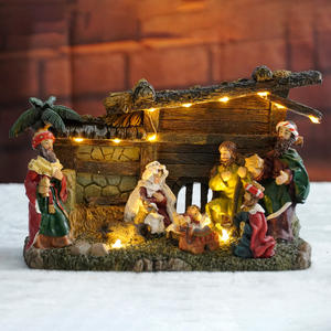 אלת הדת המערבית תפילה המולד led שרש מלאכת חג המולד קישוטים הביתה - Product Image 2