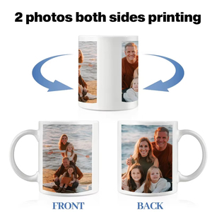Taza Personalizada <span class=keywords><strong>con</strong></span> <span class=keywords><strong>Foto</strong></span> <span class=keywords><strong>y</strong></span> <span class=keywords><strong>Texto</strong></span>, Taza de Cerámica Única <span class=keywords><strong>y</strong></span> Personalizada para Regalos de Cumpleaños para Mamá, Parejas, Familia, 11 oz - Product Image 3