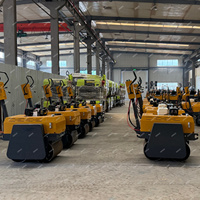 Meilleures ventes dans le monde entier : Rouleau compresseur à double tambour autoporté HM330 HM550 de 330 kg et 550 kg pour le compactage de l'asphalte et du sol