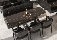 Ensemble table et chaises vintage pour bar, barbecue, café, restaurant occidental, boîte de nuit, KTV, canapé de terrasse commercial