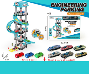 Ept Đồ chơi xe ô tô thiết kế mới bé trai chơi trò chơi thiết lập thành phố 5 tầng Racing theo dõi trượt xe đậu xe nhà để xe đồ chơi cho trẻ em - Product Image 6