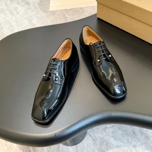 Luxurious Patent Leather Men's Oxfords <b>shoes</b> Square Toe Lace-Up Dress <b>Shoes</b> Genuine Leather Lining business <b>Style</b> leather <b>shoes</b> - Product Image 1