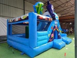 <span class=keywords><strong>Castillo</strong></span> Inflable con Tobogán de Sirena, Brincolín Comercial <span class=keywords><strong>para</strong></span> 5-7 Niños, Capacidad de 350 kg, <span class=keywords><strong>para</strong></span> Fiestas, Bodas y Eventos - Product Image 3