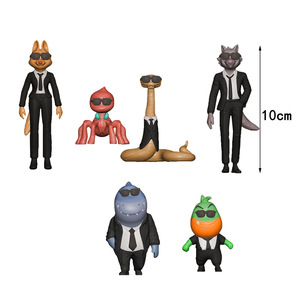Cute Cartoon Animated Movie the Bad Guys Villain Alliance Bird Shark Snake Piranha Toy the Bad Guys Kid Regalo de cumpleaños Home Dec - Product Image 4
